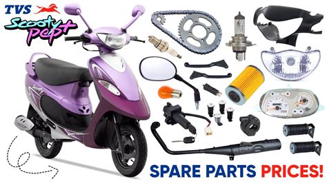 TVS SCOOTY PEP+ : SPARE PARTS PRICES IN 2023! • Purchase Spare Parts ...