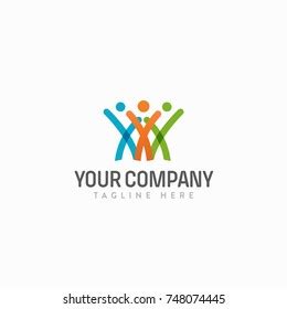 Happy Family Logo Vector Stock Vector (Royalty Free) 748074445 | Shutterstock