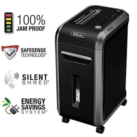 Buy Fellowes Powershred 99Ci Heavy Duty Cross Cut 18 Sheet Shred Capacity Office Shredder Online ...