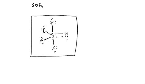 SOLVED: Draw the Lewis structure of SOF4 (with minimized formal charges ...