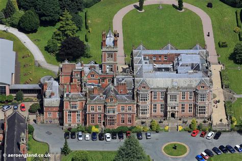 aeroengland | aerial photograph of Crewe Hall Crewe Cheshire Great Britain UK