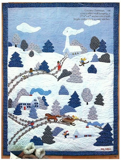 Christmas Village Appliqué QUILT PATTERN Victorian Winter Old - Etsy