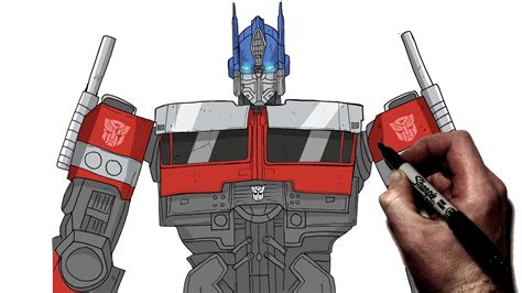 Transformers Optimus Prime Easy Drawing