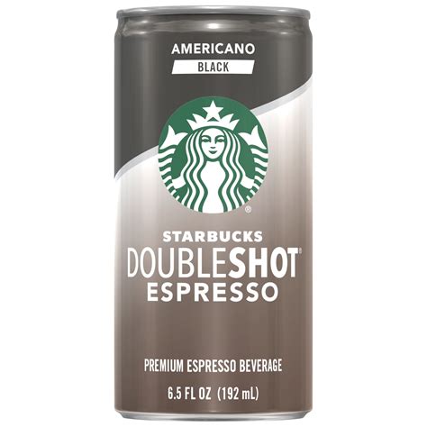 (12-Cans) Starbucks Doubleshot Espresso, Americano Black, 6.5 Fl Oz - Walmart.com