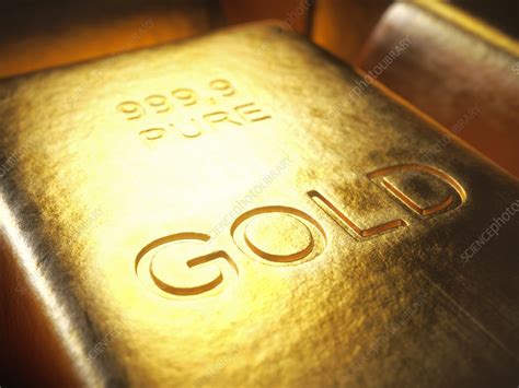 Gold bar, illustration - Stock Image - F019/2690 - Science Photo Library