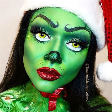 Pin by Patricia Arellano on Grinch Christmas | Halloween makeup ...