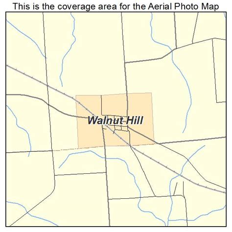 Aerial Photography Map of Walnut Hill, IL Illinois