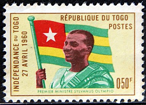 Togo. PROCLAMATION OF TOGO's FULL INDEPENDENCE, APR 27, 1960. PRIME MIN ...