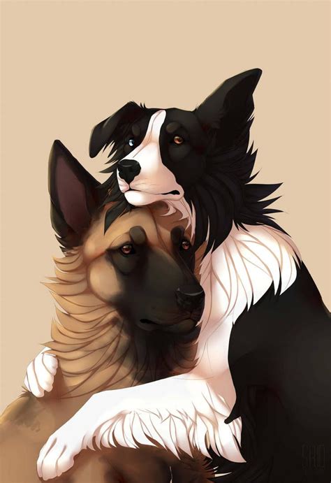 Lina and Kiwi by Mr-SKID | Cute dog drawing, Dog design art, Dog drawing