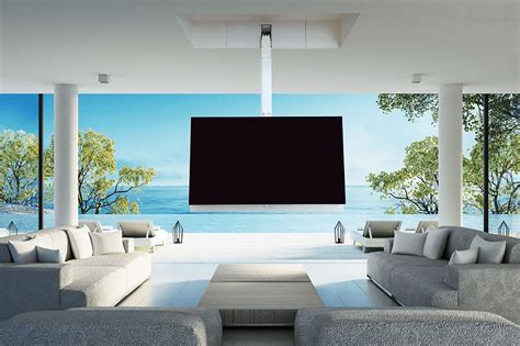 Motorized TV Mount from ceiling Maior Flip 900R Mounted Tv Bedroom, Tv In Bedroom, Living Room ...