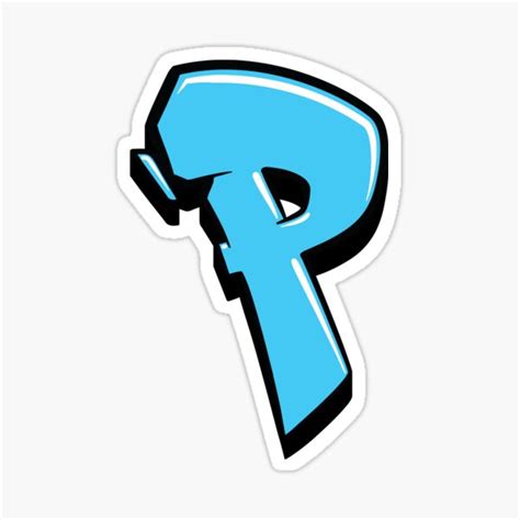 "Graffiti Letter P (Blue)" Sticker by NameGraffiti | Redbubble