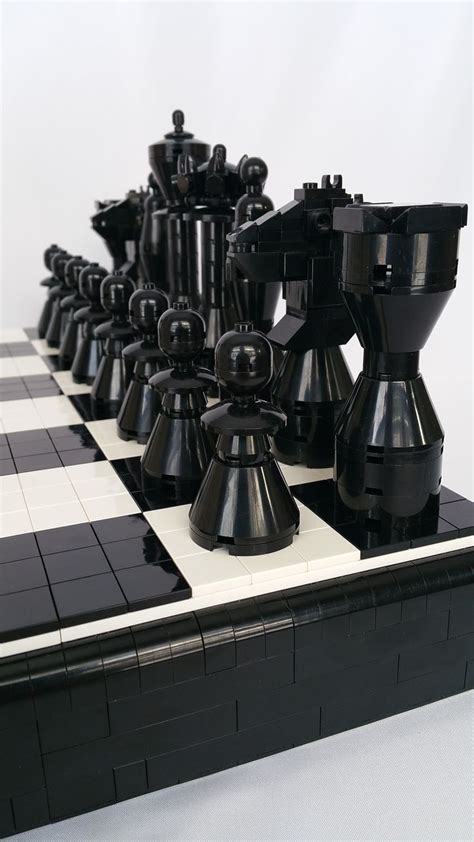 Lego Chess Set | Lego chess, Chess set, Chess board