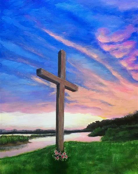 Cross Painting by Heather Gillmer - Fine Art America