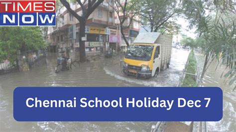 Chennai School Holiday Tomorrow, Dec 7 Due to Cyclone Michuang | Times Now