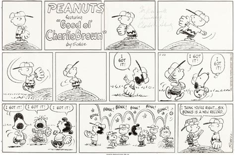 Peanuts, sunday, 22.5.1983, in christian stoklas's SCHULZ, Charles Comic Art Gallery Room