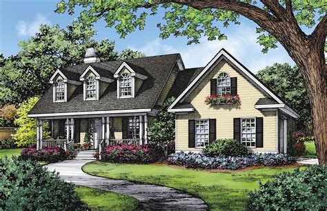 this is an artist's rendering of these country house plans for the front of their home