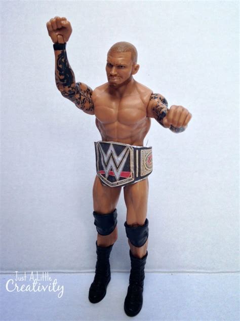 How to Make a WWE Action Figure Toy Title Belt {With a Video Tutorial}