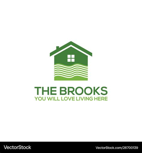 Brooks logo design template home Royalty Free Vector Image