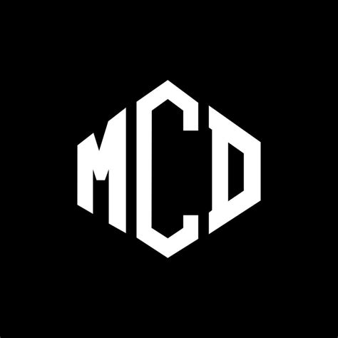 MCD letter logo design with polygon shape. MCD polygon and cube shape ...