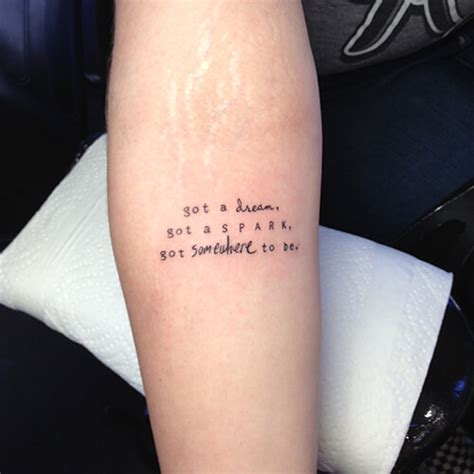 The reckless and the brave lyrics tattoo - Tattoogrid.net