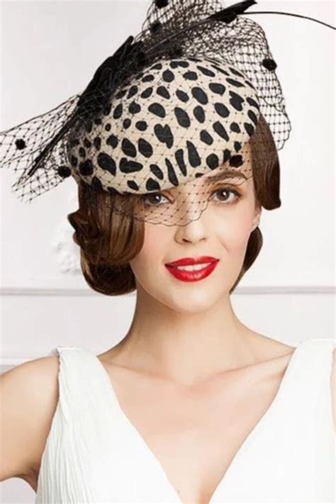 Vintage Leopard Wool Felt Pillbox Fascinator Hat With Veil | Hats for women, Top hats for women ...