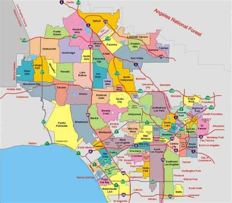 Los Angeles Zip Code Map Printable – Printable Map of The United States