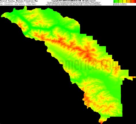 Free Mineral County, Montana Topo Maps & Elevations