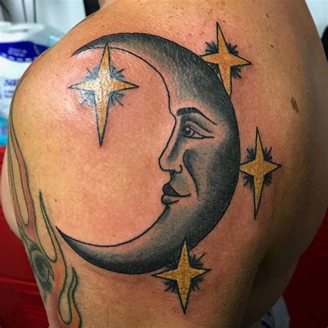 UPDATED: 50+ Moon and Star Tattoos for Your Magical Side (March 2020)