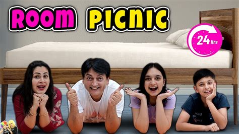 ROOM PICNIC | 24 Hours in Room | Family Comedy Challenge | Aayu and Pihu Show - YouTube