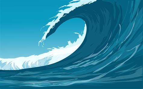 Vector Illustration Of Ocean Waves 2962640 Vector Art at Vecteezy
