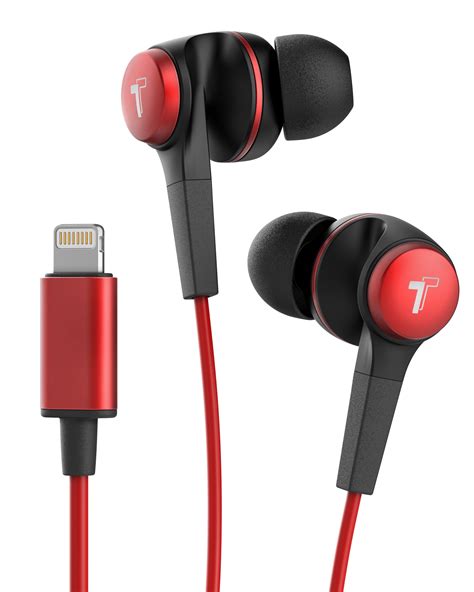 Thore iPhone Earphones with Lightning Connector (Bass Booster V120 Earbuds) In Ear Wired ...