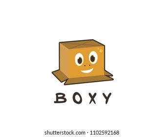 Boxy Logo Character Stock Vector (Royalty Free) 1102592168