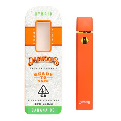 Dabwoods Disposable Banana OG Vape, Delivery in LA