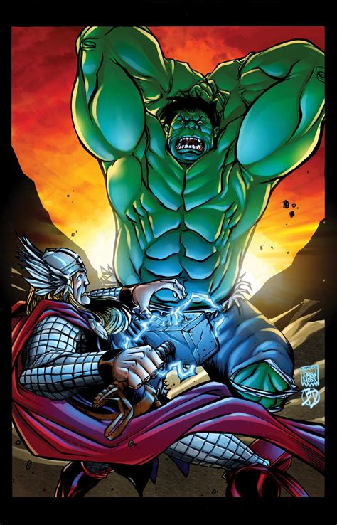 Hulk vs Thor by BDStevens on DeviantArt