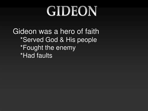 PPT - GIDEON PowerPoint Presentation, free download - ID:3325792