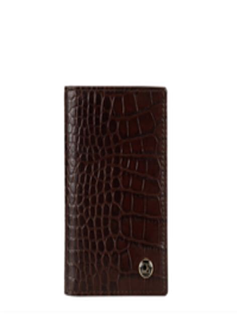 Buy Da Milano Unisex Brown Textured Leather Two Fold Wallet - Wallets for Unisex 14126880 | Myntra