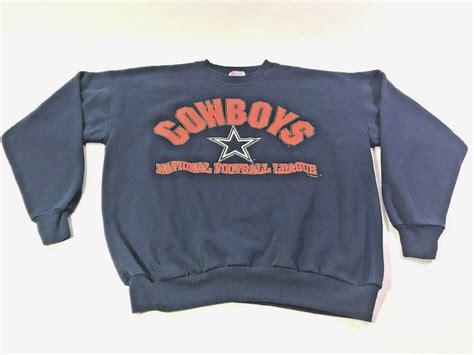 Dallas Cowboys Football Vintage Pullover Sweater Size Large NFL Long Sleeve Mint #Hanes #Henley ...