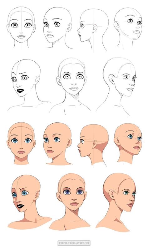 Disney style head tutorials /// http://precia-t.deviantart.com/art ...