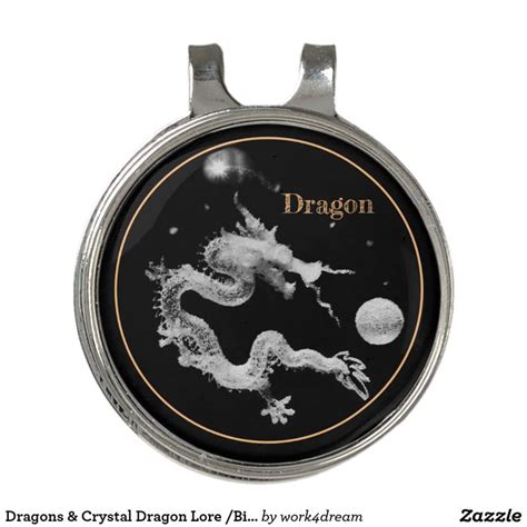 Dragons & Crystal Dragon Lore /Birth of the Dragon Golf Hat Clip | Zazzle | Crystal dragon, Hat ...