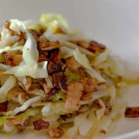 Low Carb Buttery Bacon and Cabbage Stir Fry | My Keto Kitchen