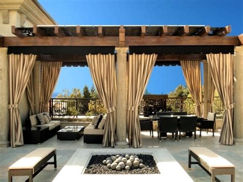 Pergola Designs With Curtains - Pergola Gazebo Ideas