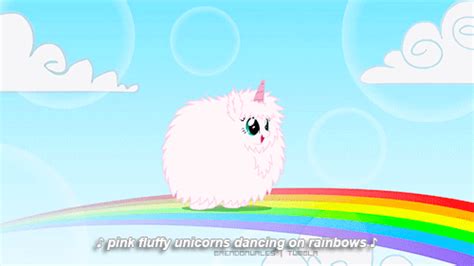 pink fluffy unicorns dancing on rainbows on Tumblr