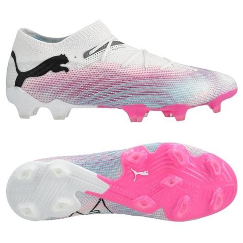 PUMA Future 7 Ultimate Low FG/AG Phenomenal - Hvit/Sort/Poison Pink | www.unisportstore.no