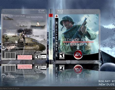 Medal of Honor Allied Assault PlayStation 3 Box Art Cover by New Dude