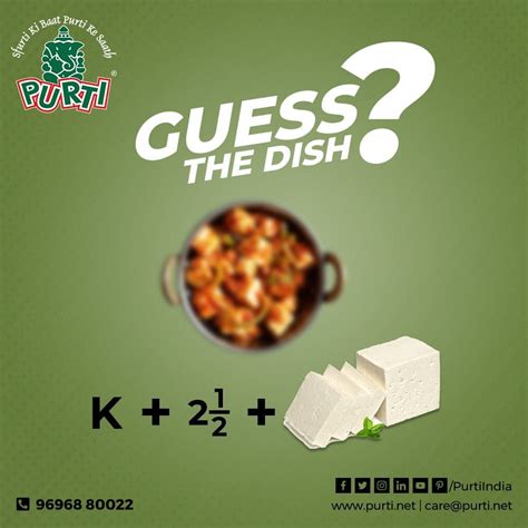 Contest Alert | Guess The Dish | Win Exciting Prizes | Purti Edible Oil ...