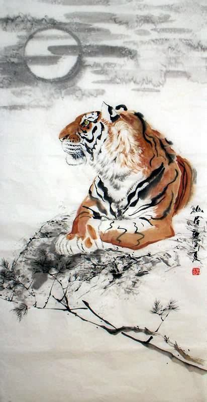 Image result for japanese watercolor tiger | Watercolor tiger, Tiger painting, Tiger art