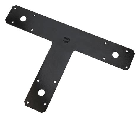 National Hardware 8 in. H X 1/8 in. W X 12 in. L Black Steel T-Plate ...