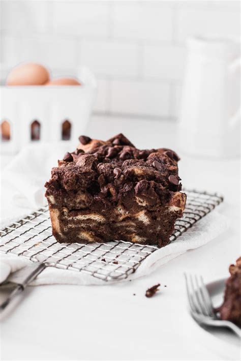 Chocolate Bread Pudding Loaf | Peanut Butter Plus Chocolate