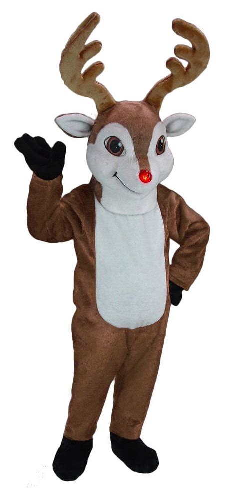 Rudolph Reindeer Costume | Reindeer costume, Mascot costumes, Rudolph the red