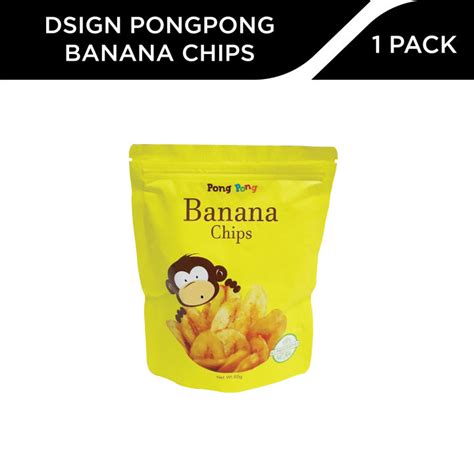 Dsign PongPong Banana Chips 60 g/pack, Made of Cardava Saba Banana from Mindoro Island ...